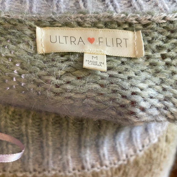 Ultra Flirt Multicolored Pastel Sweater - Picture 3 of 3